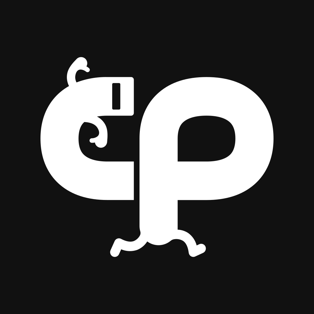 Choice Provisions logo, the letters "CP" made out of a contorted CommanderVideo